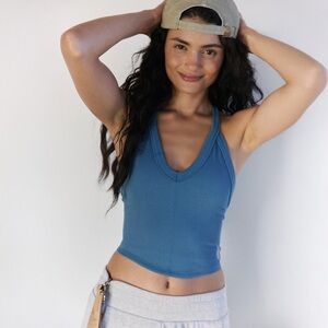 NWT FP Movement All Clear V Neck Cami Top | Skyline | Size M/L